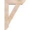 Ekena Millwork Traditional Slat Smooth Bracket w/ Offset Brace, Douglas Fir, 7 1/2"W x 28"D x 40"H BKT0806X28X40TRA06SDF - alternate 4
